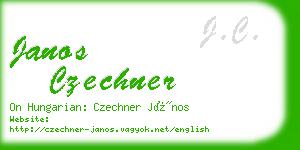 janos czechner business card